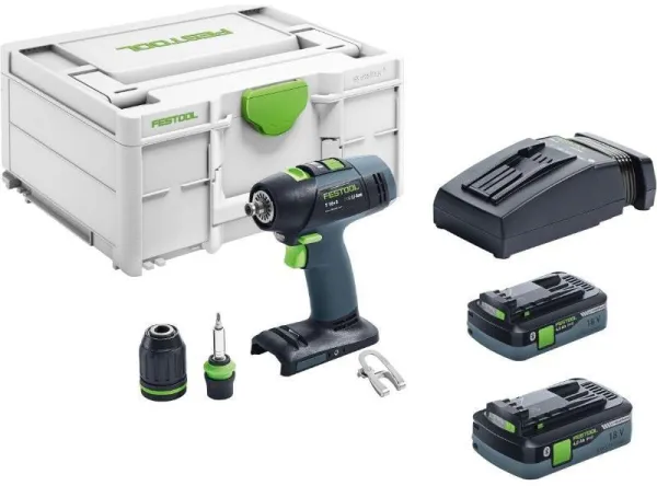 Festool ασύρματο δραπανοκατσάβιδο T 18+3 HPC 4,0 I-Plus σε Systainer3
