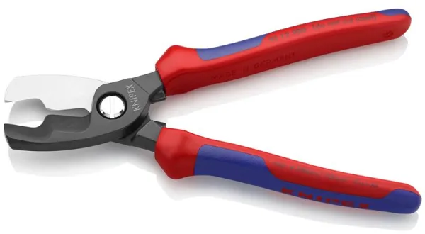 Knipex Κόφτης καλωδίων με διπλή λεπίδα, μπρούντζινος, με λαβή πολλαπλών συστατικών 200 mm