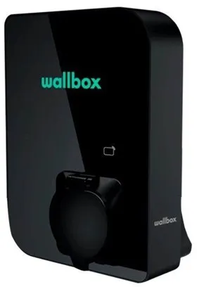 Wallbox Copper SB σταθμός φόρτισης με Wi-Fi 11 kW Τύπου 1 και 2, μαύρο