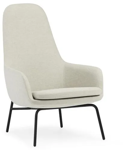 Normann Copenhagen Era Πολυθρόνα Ψηλή Μαύρος Χάλυβας/Main Line Flax MLF20