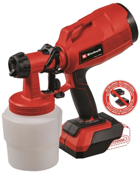 Einhell TC-SY 18/60 Li ασύρματο πιστόλι βαφής 18 volt χωρίς μπαταρία και φορτιστή
