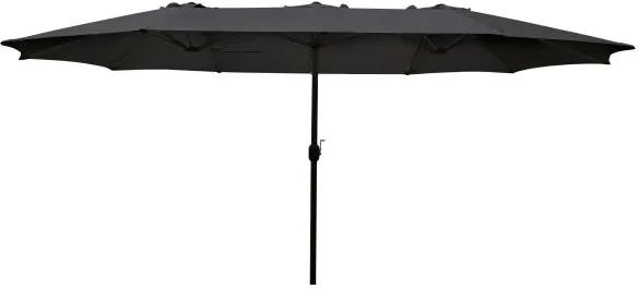 Δίδυμη ομπρέλα σκούρο γκρι 220x400cm