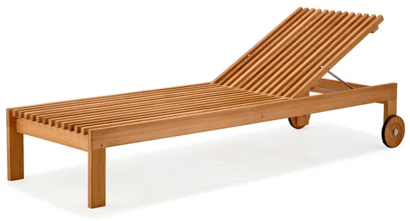 Ξαπλώστρα Cane-Line Amaze - teak - χωρίς μαξιλάρι