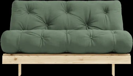 Καναπές-κρεβάτι Karup Design Roots με στρώμα 140x200 756 Ελαιόπρασινο/Πεύκο