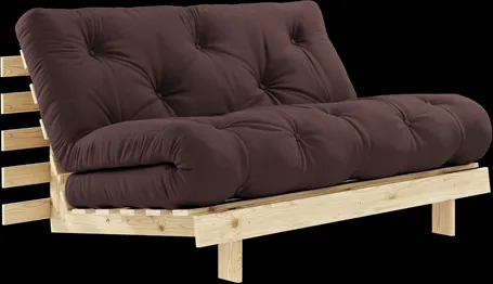 Καναπές-κρεβάτι Karup Design Roots με στρώμα 140x200 715 Καφέ/Πεύκο