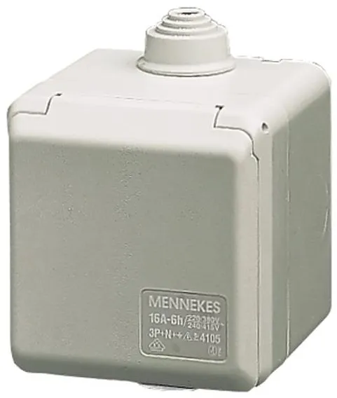 Mennekes CEE εξωτερική πρίζα 3 πόλων 16A 230V IP44 6H 4102